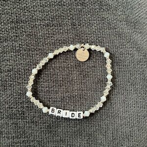 Little Words Project bride bracelet